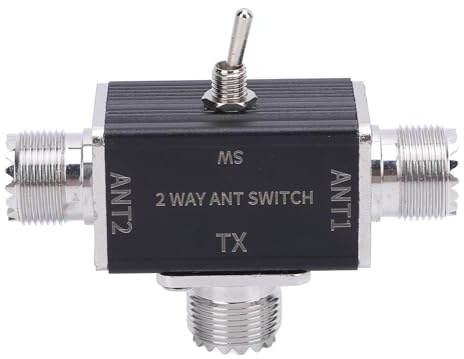 2 Way CB HAM Antenna Switch,100W SO 239 Connector Antennae Switch for 1 to 30MHz HAM CB HF VHF UHF Radio