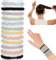 12-Teiliges Set Geflochtene Haargummis, Haargummi Srmband aus Nylon, 6 Farben mit Weichem Zopfdesign & Dehnbarer Armbandfunktion für Pferdeschwanz oder Stylisches Accessoire
