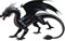 U24 Aufkleber schwarzer Drache Autoaufkleber 16 x 10 cm Sticker Konturschnitt