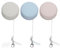 sourcing map Lot de 3 lingettes nettoyantes pour écran de téléphone portable, ordinateurs, tablettes tactiles, écrans de voiture - Bleu kaki et rose