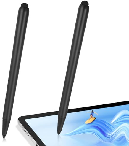 CLISPEED 2 StüCk Bildschirm-Touchstifte Kapazitiver Stylus Stift Mit Doppelspitzen FüR Tablet Smartphone Und Whiteboard Eingabestift FüR Unterricht Und GeschäFtstreffen