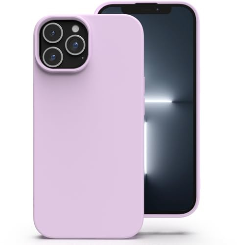 Zuvirelx Silikon Hülle für iPhone 13 Pro Max - Lavendel | Dünne, Rutschfest, Weiches Griff, Minimalistisch, Taschenpassend, Stoßfest Handyhülle