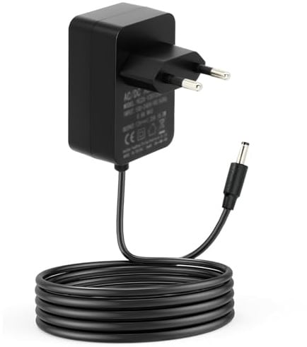 AYWHP 15W Ladekabel Netzteil kompatibel mit Echo Dot (3./4./5Gen) und Echo Show Echo Spot Echo Pop und Fire TV Cube - 12V 1.25A Netzadapter mit 1.8M Kabel für Alexa Netzkabel Ladegerät(Schwarz)