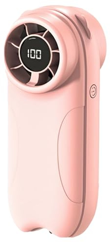 PASHOP Handheld Fan, 4000mah 5 Speeds Portable Handheld Turbo Fan with Gear Display, Hand Held Fans Rechargeable for Travel, Office, Outdoor, Holiday Use