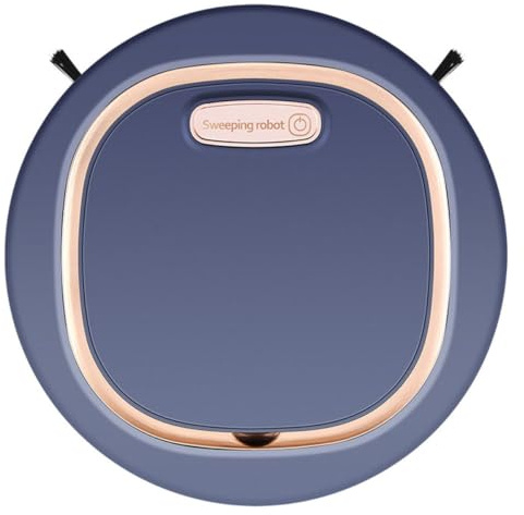 POPETPOP Automatischer Saugroboter mit Wischfunktion 1200 mah Akku Intelligenter Bodenreiniger Staubfänger und Wischroboter für Haushalt Saugen Wischen in Blau
