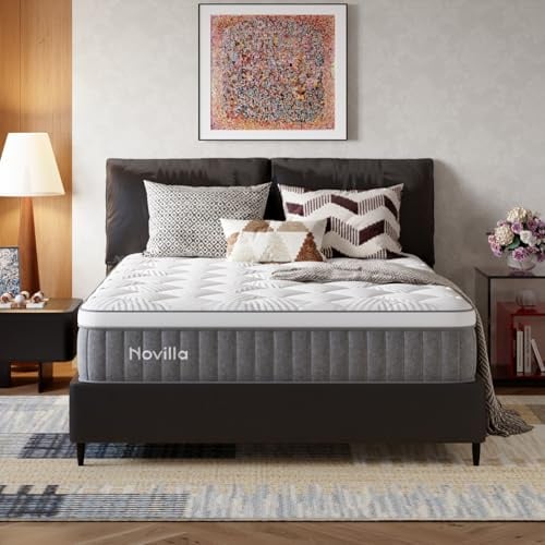 Novilla Matratze 140x200, H3 7-Zonen Duale Kühltechnologie Schaummatratze, 22 cm Höhe Kaltschaummatratze, Stabiler Rand, Bequem und atmungsaktiv Rollmatratze, Öko-Tex Zertifiziert