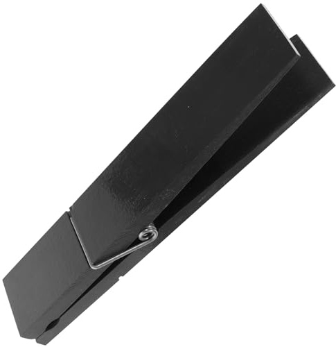 DOITOOL Porta Asciugamani da Bagno in Legno Marrone Molletta Gigante, Superficie Liscia e Montaggio a Parete, Accessorio Decorativo per Casa e Hotel