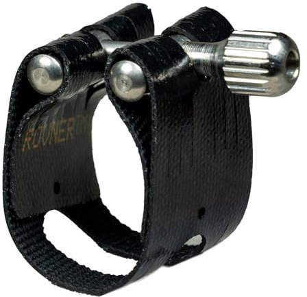 Rovner Ligature & Plastic Cap for Tenor Slim Saxophone - Light Ligature for Metal Mouthpiece (L-2M (L12))