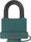 ABUS Vorhängeschloss 70AL/45 aus massivem Aluminium - wetterfest - mit Schutzkappe und Kunststoffummantelung - ABUS-Sicherheitslevel 5 - Grün