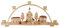 Rudolphs Schatzkiste Lichterbogen Schwibbogen Frauenkirche Dresden mit Coselpalais und Johanneum Natur (LxBxH):47x11x20cm NEU Lichterbogen Fensterbogen Spitzbogen Erzgebirge Seiffen Weihnachten