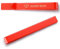 HONEY BEAR 5.4cm Herren Glänzend-Silber Krawattennadel Krawattenklammer Edelstahl Tie Clip (Rot)