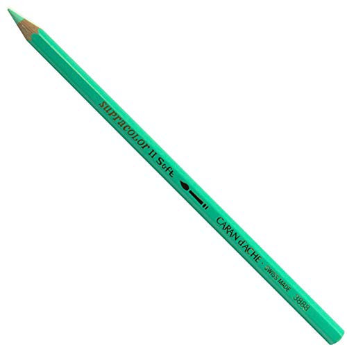 Caran D'ache Supracolor Watersoluble Pencil, Jade Green (3888.211)