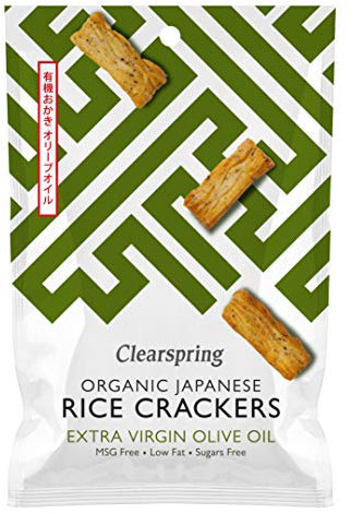 Clearspring Organic Japanese Rice Crackers - Extra Virgin Olive Oil
