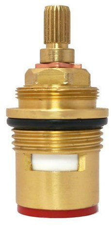 Replacement Bath Clockwise Tap Valve Quarter Turn Ceramic 3/4 57mm 20 (Supplied With Brass Screw)