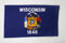 AZ FLAG - Flagge Wisconsin - 90x60 cm - Bundesstaat Wisconsin Fahne 100% Polyester mit Messing-Ösen - 50g