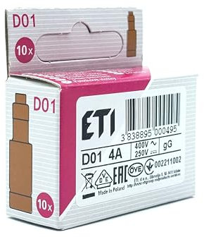 DIES&DAS 10 Stk. Neozed 4A Keramik-Sicherung D01