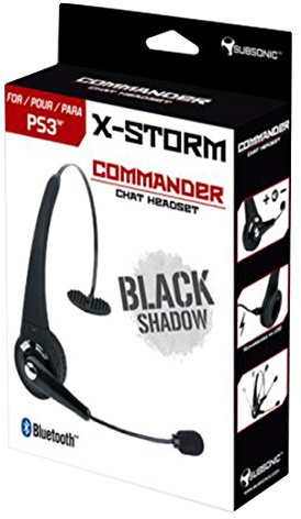 Casque Sans Fil X-Commander Bluetooth Black Shadow Pour PS3 [Importación Francesa]