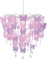 Decorazione Lampadario con Farfalle Paralume per Camera da Letto Bambini Bambine Rosa Viola con Pendenti