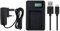 Mains Battery Charger for Panasonic Lumix DMC-FZ40, DMC-FZ45, DMC-FZ47, DMC-FZ48, DMC-FZ60, DMC-FZ62, DMC-FZ70, DMC-FZ72, DMC-FZ100, DMC-FZ150, DC-FZ80 and DC-FZ82 Camera - For DMW-BMB9 Battery