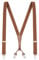 Buyless Fashion Herren Y Hosenträger - 122cm elastische verstellbare Riemen 2,5 cm - 5118-Camel