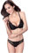 ZUKULIFE Damen Spitzen Push Up BH Unterwäsche Sets - (Schwarz 80C)