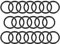 sourcing map 20 Stück O Ring Dichtung 5 mm x 7 mm x 1 mm Metrische Nitrilkautschuk Dichtungsringe Gummi für Sahnespender Poolpumpe Schnellkupplung Umfülladapter Wasserschlauch