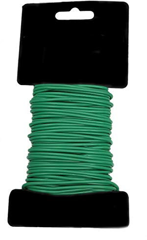 Plant Ties for Outdoor Plants – Soft Green Garden Wire Twist Ties 10m Rubber Coated Climbing Rose Tomato Tree Gardening Training