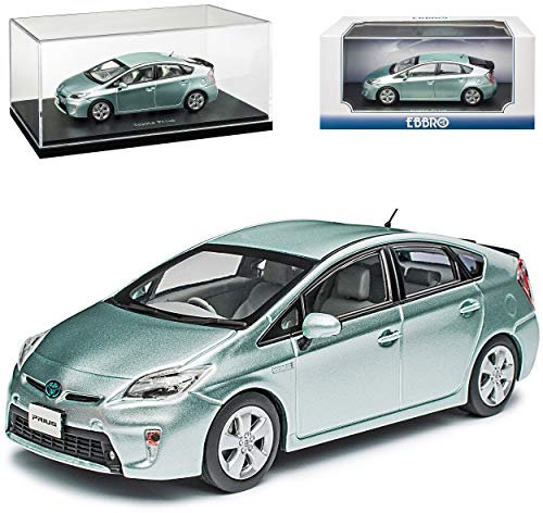 Ebbro Toyota Prius III ZVolkwagen30 Frost Grün Mica Metallic 3. Generation 2009-2016 1/43 Modell Auto mit individiuellem Wunschkennzeichen