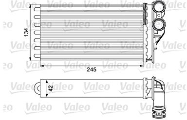 VALEO Scambiatore calore, Riscaldamento abitacolo 811503 | Compatibile con: CITROËN C4 Coupe, C4 I, C4 I Stufenheck, PEUGEOT 307, 307 Break, 307 CC, 307 SW