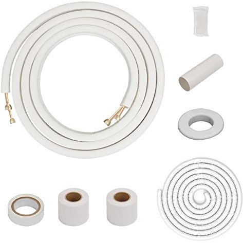 Air Jade 10 m Isolierte Kupferrohre 1/4 & 3/8 Zoll Line Set für ductless Mini Split Klimaanlage Wärmepumpensystem