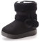 Yeeteepot Bambine e Ragazze Carino Stivali da Neve Calda Foderati Stivaletti Inverno Morbide Piatto Stivali Bambini Pelliccia Antiscivolo Boots， Nero 22 EU = 23 CN