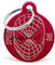 PERDIDUS Placa para perro personalizada SPIDERDOG. Grabado del nombre y teléfonos. (Rojo)