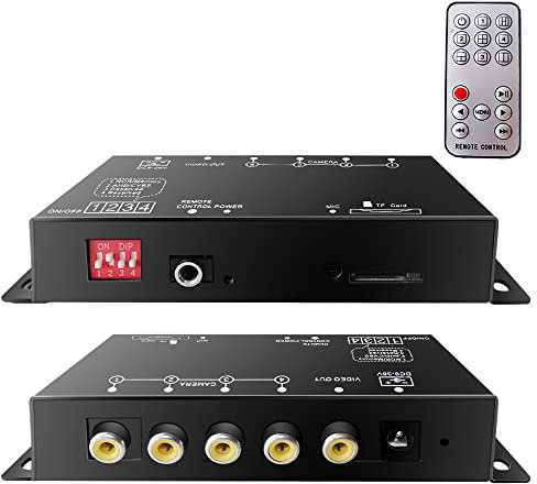 Mini 4 Canali 720P HD DVR Mobile Scheda SD Videoregistratore di Sorveglianza per Telecamere CCTV AHD, Supporta Registrazione Video in Loop, Registrazione Audio, Più Lingue OSD, Telecomando IR