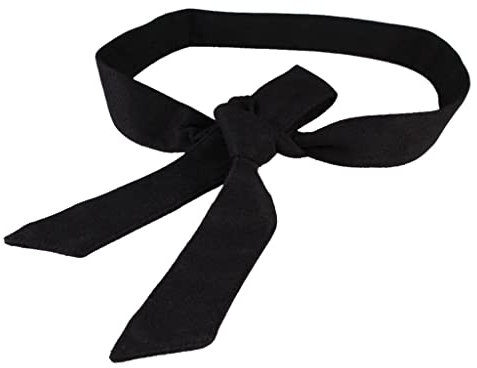 zalati Woll-Taillengürtel zum Binden für Damen, Wintermantel, 172 cm, Schwarz , One size