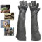 FIPASEN Anti-Morsure Gants de Manutention pour Animal, 60cm Gants de Travail en Cuir pour Le Soudage, Le Jardinage ou la Manipulation de Chat/Chien/Serpent/Lézard/Faucon/Reptile (Couleur Profonde)