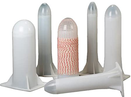 MAQA 1 pz Tubo per arrosti e salumi in plastica da 86 a 160 mm, imbuto con ogiva per applicazione rete sugli insaccati 96 mm