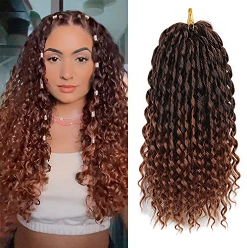 5 Packs Passion Twist Crochet Braid Hair 16 Deep Wave Crochet Hair for Women Long Wavy Crochet Synthetic Hair Extensions (16, 4/30) londe