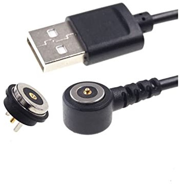 ACICS 1 Satz 8. 5mm Durchmesser magnetischer Pogo-Pin-Stecker-männlicher weiblicher 1-poliger wasserdicht IPX7. Pogopin-Board zur Kabelkabelführung 3a (Color : 90 Degree Cable)