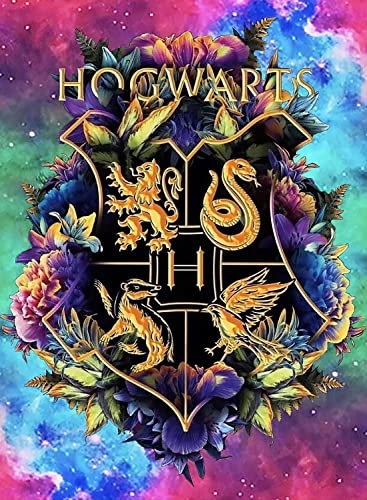 Diamant-Malerei-Set für Erwachsene, 5D-Harry-Potter-Diamant-Kunst, Kreuzstich-Set für Anfänger mit Muster, Heimdekoration, 30,5 x 40,6 cm