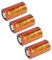 TrustFire IMR 18350 Li-Ion Akku 3,7V | Flat Top | 900mAh | 10A High Drain (4 x Akku)