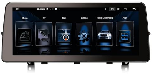 Erisin 12.3 8-Kern 8GB RAM+128GB ROM Android 13 Autoradio GPS Navi für BMW X1 E84 CIC System Unterstützt IPS OEM iDrive Bluetooth 5.0 Drahtlos CarPlay Android Auto DAB+ USB WiFi DVR TPMS Can-Bus