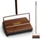 STANLEY HOME PRODUCTS Electrostatic Carpet & Floor Sweeper - Heavy Duty Lightweight Floor Cleaner - Suitable for Smooth Floors and Low Pile Rugs & Carpeting No Electricity Needed (Brown)