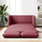 UTSRABFA Couch Wohnlandschaft Lounge Set Sofa Bed Bodensofa mit Schlaffunktion Weinrot 112x174x55 cm Stoff Geeignet für Säle, Bankette, Bewirtungsräume, Kabinen