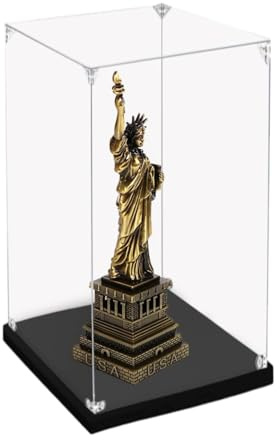 Acryl Vitrine Acryl-Vitrine, 10/15/20/25/30/40/50/60 cm Hoch, Transparente, Staubdichte Sammler-Vitrine mit Sockel, Arbeitsplatten-Aufbewahrungsbox für Kinderspielzeug ( Size : 60cm(24)x60cm(24)x30c