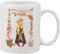 Crazy Artwork of Luna - Taza de cerámica, color blanco