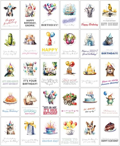 All My Puns are Intended – 30 verschiedene Geburtstagskarten mit Wortspielen, Yup 30.