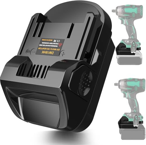 Adapter Use for Hitachi & for Metabo HPT 18v Tools,Converts for Dewalt 20V or Milwaukee M18 Li-ion Battery to Work for Hitachi 18v 36V Lithium Cordless Tools and for Metabo HPT18V Slide Style Tools