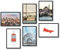 MJ-GRAPHICS® - Istanbul Wandbilder Wohnzimmer Türkei Skyline Poster, 6x A4, Bilder Wohnzimmer, Posterset Bosporus, Moscheen, Basare, Küste Arabische Bilder Schlafzimmer Wandbilder ohne Rahmen