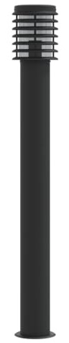 vidaXL Wegeleuchte Schwarz 110 cm Edelstahl