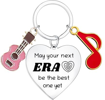 MADHAHEFU Inspirierender Schlüsselanhänger für Musikliebhaber – Gitarren-Schlüsselanhänger Spirit Merch für Musiker und Fans